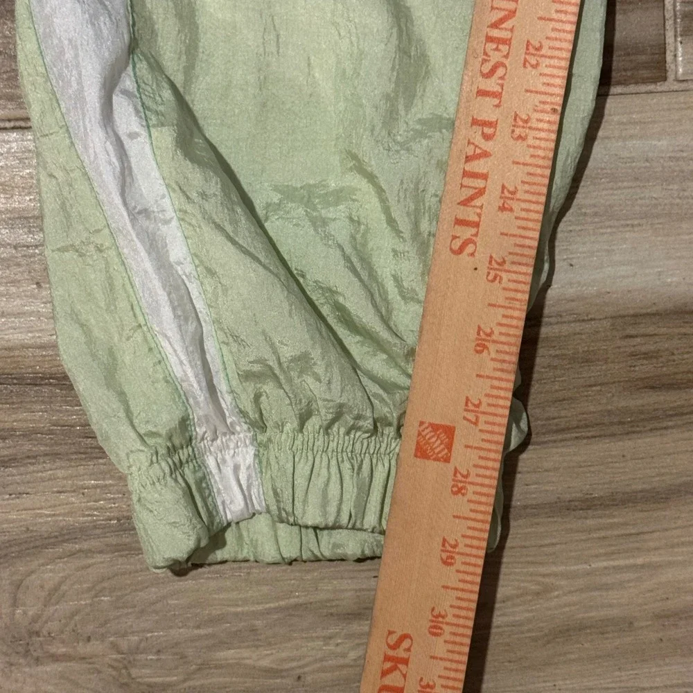 Champion Retro 90s Style Crinkle Nylon Windbreaker Pants Colorblock Size L